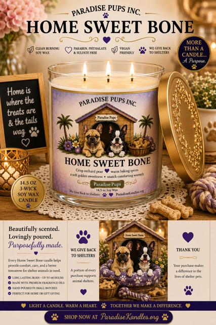Home Sweet Bone - Paradise Pup's Collection