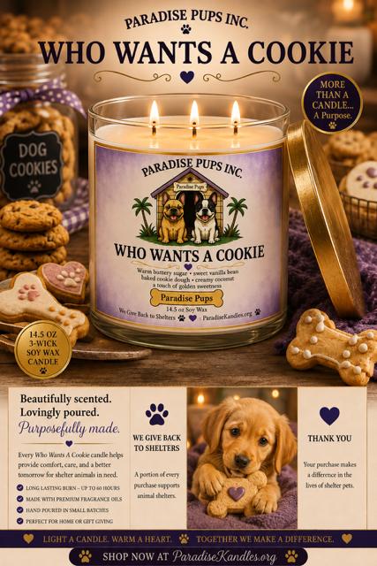 Who Wants A Cookie - Paradise Pup's Collection
