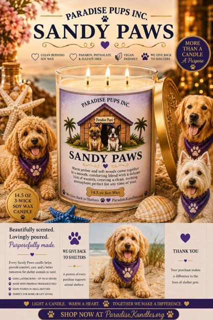 Sandy Paws - Paradise Pup's Collection