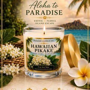 Hawaiian Pikake - 9oz Luxury Soy Wax Candle