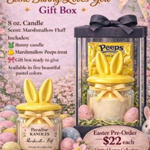 Yellow- Some Bunny Loves You Gift Box 8 oz Luxury Soy Wax Candles