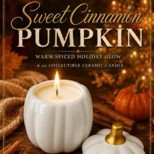 Sweet Cinnamon Pumpkin - 6 oz Holiday Collection (White)