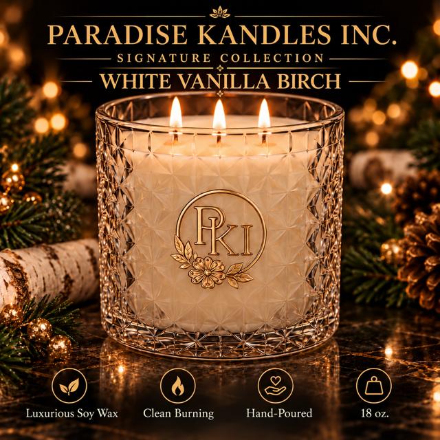 White Vanilla Birch - 18 oz Signature Collection
